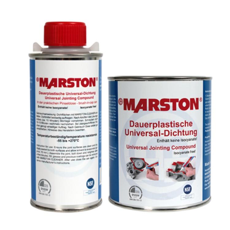 MARSTON Univerzálne tesnenie plechovka s kefkou 250g