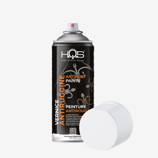 ANTIRUST - vysoko krycí nehrdzavejúci základný náter (primer) na ochranu kovových častí, zn. HQS (biely), objem 400ml