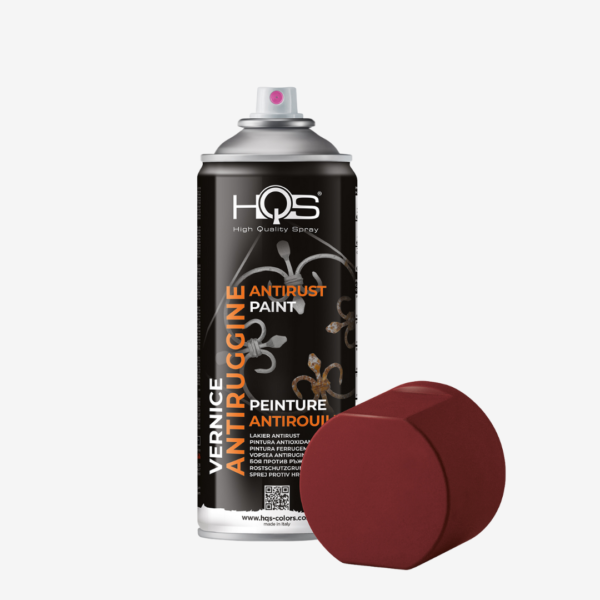 ANTIRUST - vysoko krycí nehrdzavejúci základný náter (primer) na ochranu kovových častí, zn. HQS (červený), objem 400ml