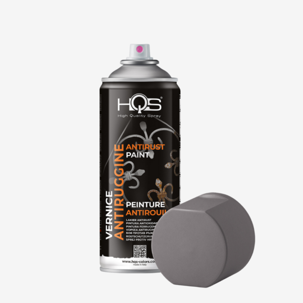 ANTIRUST - vysoko krycí nehrdzavejúci základný náter (primer) na ochranu kovových častí, zn. HQS (sivý), objem 400ml