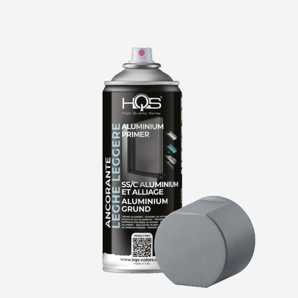 PRIMER - špecifický kotviaci základný náter pre hliníkové povrchy a materiály z ľahkých zliatín, zn. HQS (aluminium primer), objem 400ml