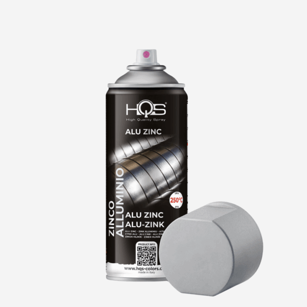 Zinkový sprej s hliníkovou úpravou s dobrou antikoróznou silou na ošetrenie holého kovu, zn. HQS, objem 400ml