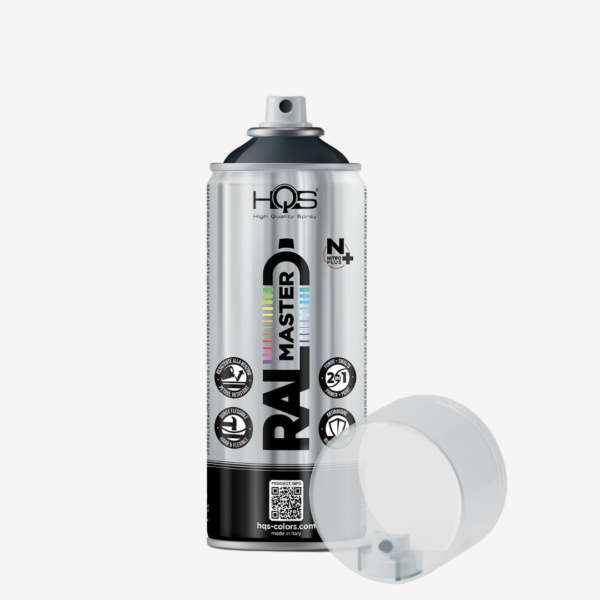 HQS RAL Master – RAL 7021, Akrylová farba v spreji, objem 400 ml