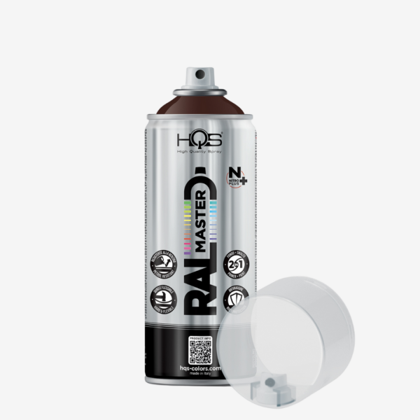 HQS RAL Master – RAL 8017, Akrylová farba v spreji, objem 400 ml