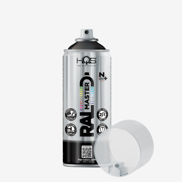 HQS RAL Master – RAL 9005, Akrylová farba v spreji, objem 400 ml