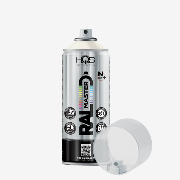 HQS RAL Master – RAL 9010 MATNÁ, Akrylová farba v spreji, objem 400 ml