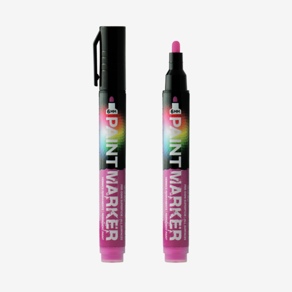 Fixka (popisovač) PAINT MARKER na kov, papier, kartón, plast, hladké aj drsné povrchy, svetlé aj tmavé podklady, zn. HQS (fuchsiová)