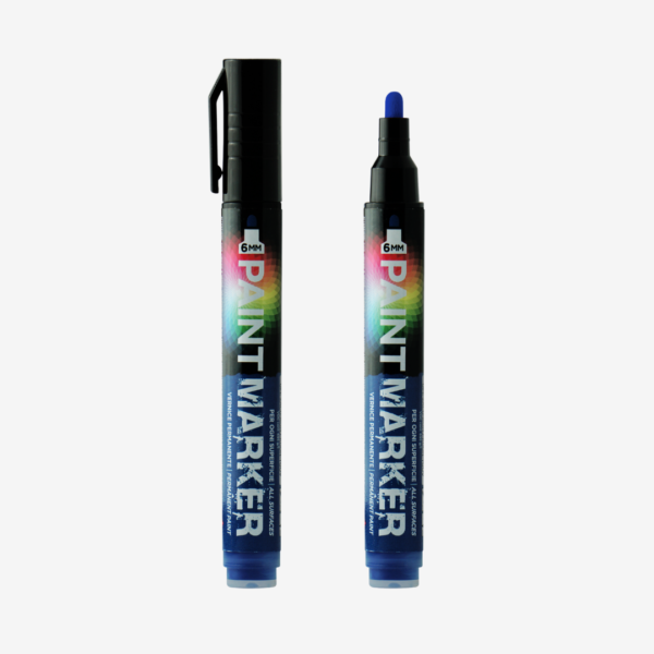 Fixka (popisovač) PAINT MARKER na kov, papier, kartón, plast, hladké aj drsné povrchy, svetlé aj tmavé podklady, zn. HQS (modrá)