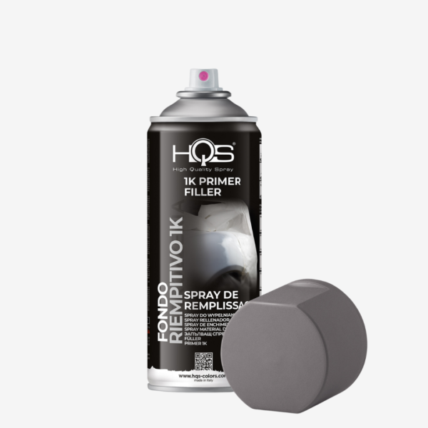 1k Primer Filler - Plniaci základný náter v spreji (sivý) zn. HQS, objem 400 ml