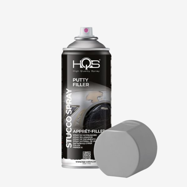 Putty Filler - Výplňový tmel na auto v spreji (sivý) zn. HQS, objem 400 ml