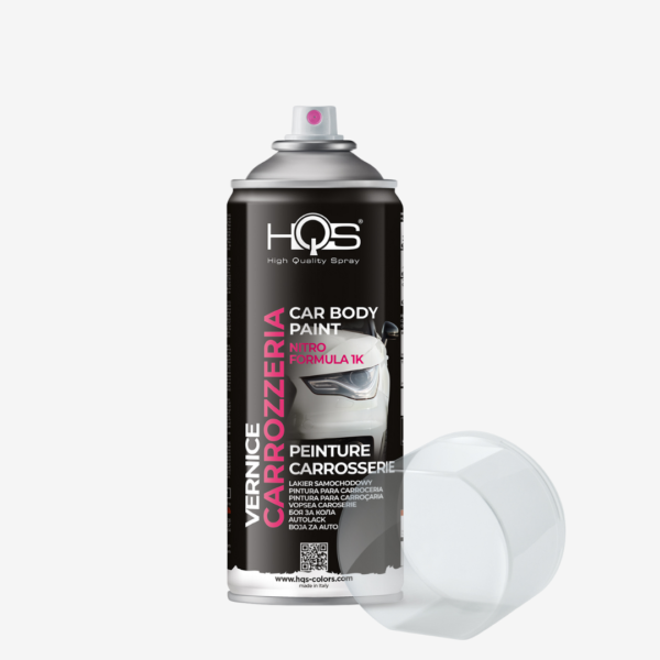 Farba na auto v spreji (lesklá transparentná) zn. HQS, objem 400 ml