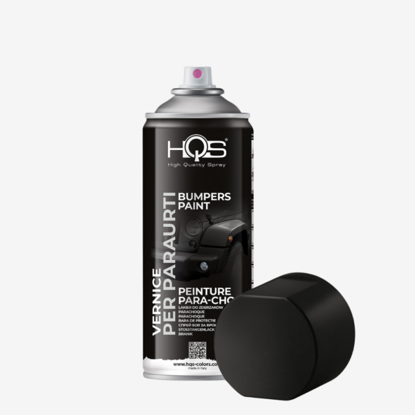 Farba na nárazníky v spreji (matná čierna) zn. HQS, objem 400 ml