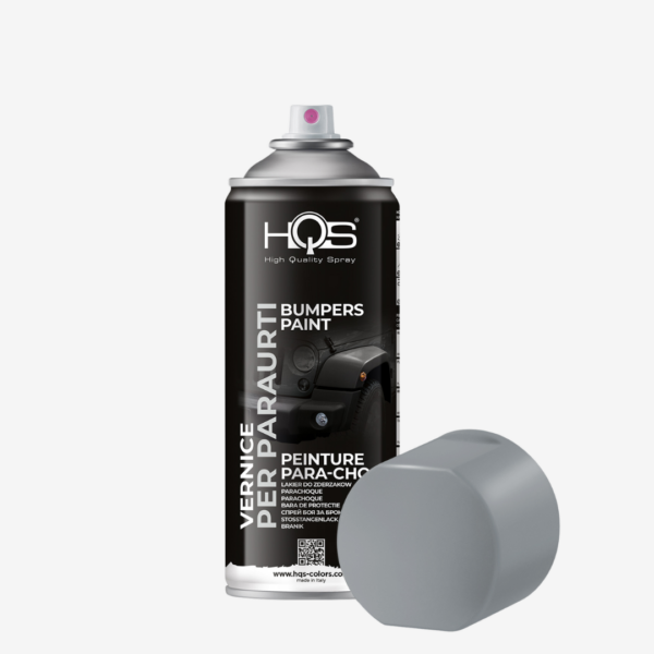 Farba na nárazníky v spreji (sivá) zn. HQS, objem 400 ml