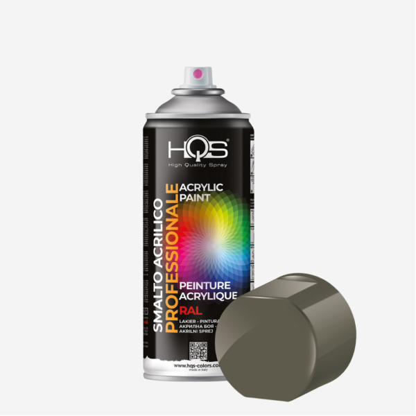 HQS odtieň RAL 7006 lesklá (béžovo sivá), Akrylová farba v spreji pre profesionálne využitie, objem 400ml