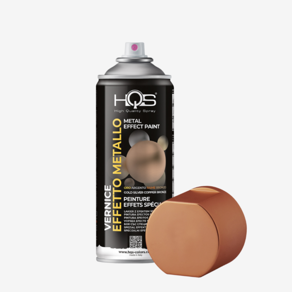 METAL EFFECTS - špeciálna dekoratívna farba, zn. HQS (medená s kovovým efektom), 400ml