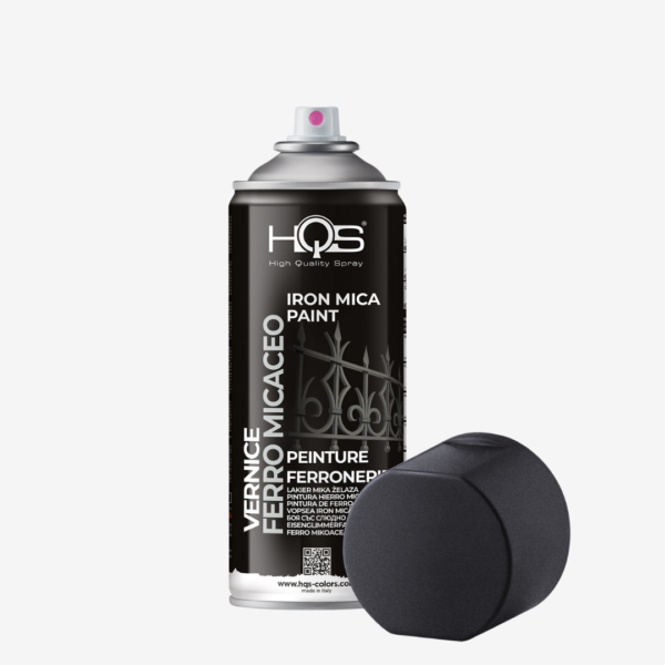 Farba IRON MICA - ideálna na maľovanie akéhokoľvek povrchu, najmä zábradlí, madiel, brán a iných povrchov, zn. HQS (sivá), 400ml