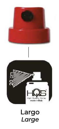 Sprejový difúzor - 320.030.025 červený/čierny (veľký/malý nastavitelľný rozptyl)