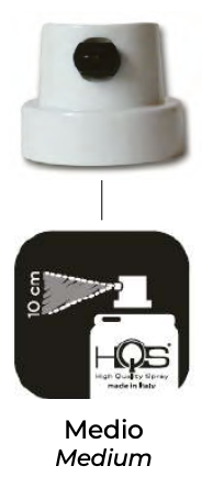 Sprejový difúzor - 320.024.025 čierny/biely (malý/stredný nastavitelľný rozptyl)