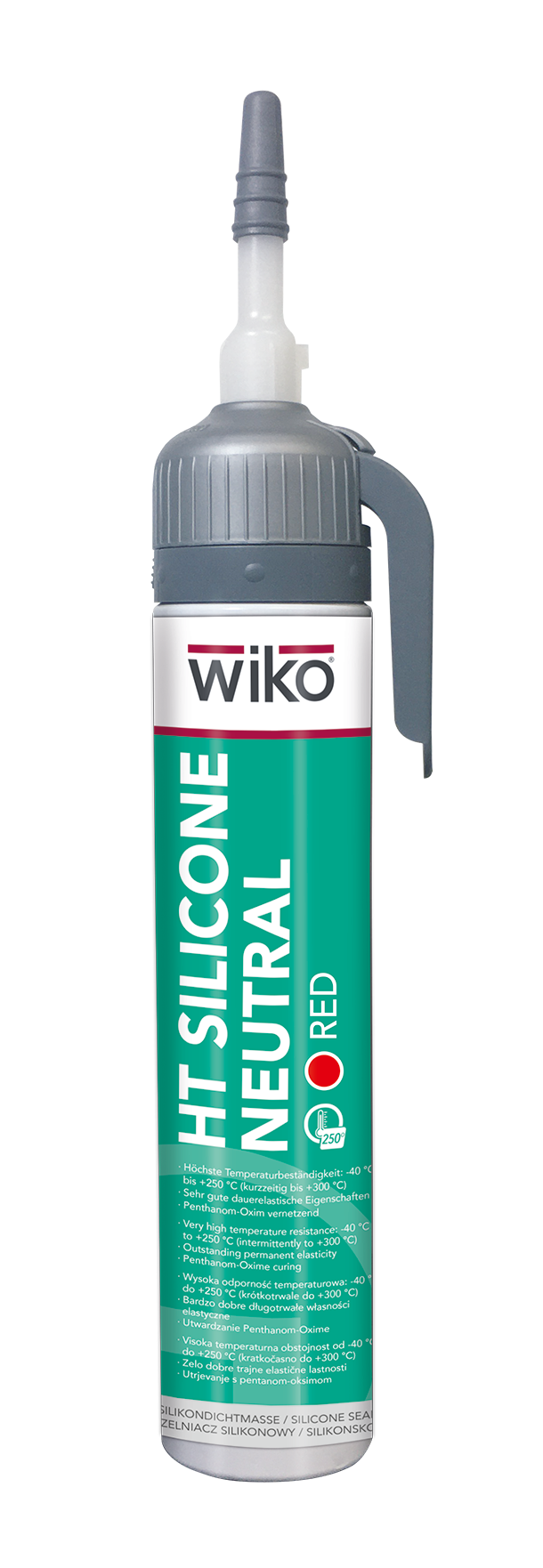HT Silikón červený, zn. WIKO, objem 200 ml automatická kartuša