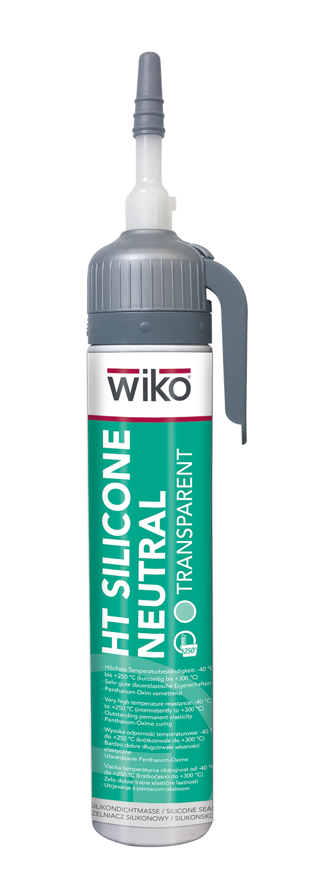 HT Silikón trasnparentný , zn. WIKO, objem 200 ml automatická kartuša