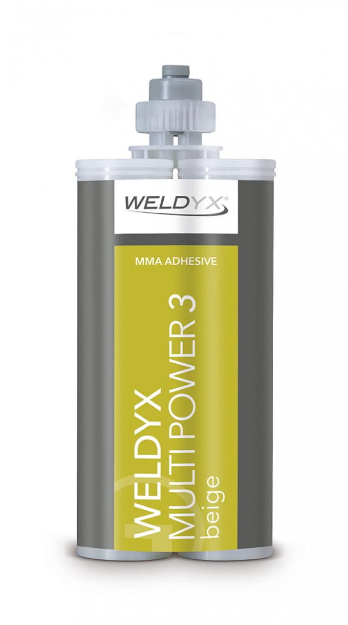 2-zložkové lepidlo WELDYX MULTI POWER 3 BEIGE, zn. WIKO, objem 400 ml
